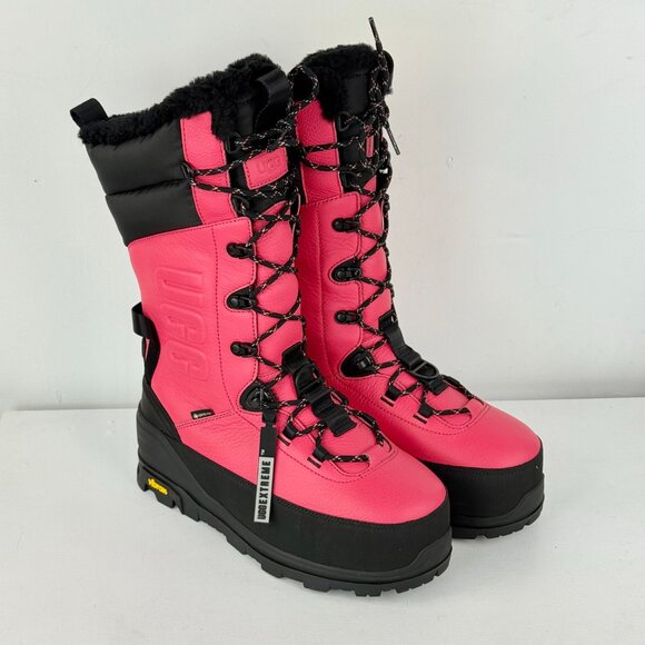 Men's 8, Women's 9 - UGG SHASTA TALL EXTREME WATERPROOF Gortex Boots - Pink Glow - Picture 2 of 8